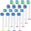 Cokfais Toothbrush Head Compatible with Braun Oral b Electric Toothbrushes, 16 Pack Brush Heads for Pro Smart ProfessionalCare Vitality Genius (16 White, 16 Count(Pack of 1)) view 1