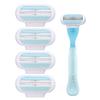 5 Pcs Women's Razor Blades Refills, Replacement Blades Compatible with Gillette Venus Smooth Razor, 3 Layer Blade for Smooth Shaving, Comfort Edge for Women Shaving, Washable Easy to Replace view 1