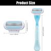 5 Pcs Women's Razor Blades Refills, Replacement Blades Compatible with Gillette Venus Smooth Razor, 3 Layer Blade for Smooth Shaving, Comfort Edge for Women Shaving, Washable Easy to Replace view 2
