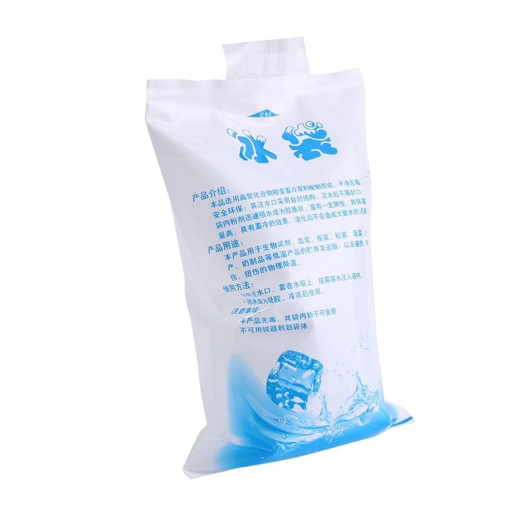 10pcs Reusable Gel Cooler Bags with Self-Sealing for Food, Vegetables, Wine, PE Food Grade Dry Ice Gel Packs Cooling Pad (400ml)