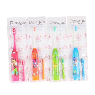 FOMIYES 4pcs Boy Girl Electric Toothbrush Soft Bristles for Deep Cleaning Household Use Lovely Design for Boys and Girls Random Color