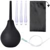 VEGCOO 224ML Enema Bulb Douche for Men Women, Silicone Washing Cleaning Douche Kit, 3 Reusable Silicone Slim Nozzles+1 Long Soft Tube+1 Storage Bag view 1