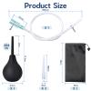 VEGCOO 224ML Enema Bulb Douche for Men Women, Silicone Washing Cleaning Douche Kit, 3 Reusable Silicone Slim Nozzles+1 Long Soft Tube+1 Storage Bag view 2