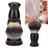 Beard Brush Holder Stand for Men, Professional Acrylic Shaving Brush Holder Support Beard Brush Shaving Tool Black (Beard Brush + Stand) view 3