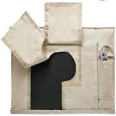 ZPFDSG Tv Cover Weatherproof Dust-proof Outdoor TV Cover Beige Compatibility 22 "- 65" TV Protect TV Screen Garden Patio Outdoor TV Cover (Color : Black, Size : 36-38)