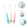 FOMIYES 3pcs Boy Girl Toothbrush Boys and Girls Teeth Cleaning Toothbrushes Soft Bristles and Abs view 2