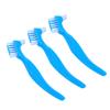 FOMIYES 3pcs Denture Brush Double Sided False Teeth Brush for Home Use Non-Slip Handle for Easy Cleaning view 1