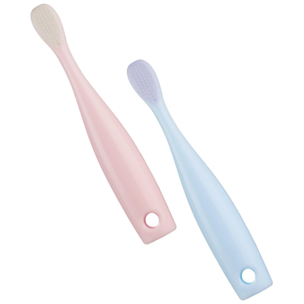 FOMIYES 2pcs Soft Bristle Boys and Girls Toothbrush Boy Girl's Toothbrushes Teething Brush for Gentle Cleaning
