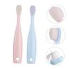 FOMIYES 2pcs Soft Bristle Boys and Girls Toothbrush Boy Girl's Toothbrushes Teething Brush for Gentle Cleaning view 4