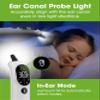 OxiPro TH2 Thermometer - IF Design Award Winner - German Sensor - In-Ear, Forehead, Non-Touch & Baby Modes - Infrared Thermometer for Newborn, Baby, Kids, Children & Adult Temperature Measurement view 4