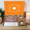 Ghasitaram Gifts Jaiccha Ghasitaram Orange Hamper Box with Kaju Katli, Flavour Raisins and Crunchy Cashews |Diwali,Holi,Valentine,Birthday,Anniversary,Gift for Her,Him,Mothers Day,Fathers Day| view 1