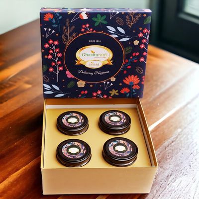 Ghasitaram Gifts Jaiccha Ghasitaram Hamper Box with Nuts and Namkeen Jars |Diwali,Holi,Valentine,Birthday,Anniversary,Gift for Her,Him,Mothers Day,Fathers Day|