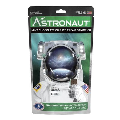 Astronaut Foods Mint Choc Chip Ice Cream Sandwich