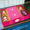 Ghasitaram Gifts Jaiccha Holi- Sweets/Holi Hampers/Thandai Ghasitaram Big Hamper Tray of Sugarfree Gujiyas, Thandai, Peanuts, Wheat Puffs, Sugarfree Bites view 1