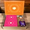 Ghasitaram Gifts Jaiccha Orange Hamper Box with Sugarfree Kaju Katli, Sugarfree Peda, Sugarfree Bites and Wheat Puffs |Diwali,Valentine,Birthday,Anniversary,Gift for Her,Him,Mothers Day,Fathers Day| view 1