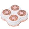 360Degree Floating Blade Curved Hair Remover Head Rose Gold Plated Replacement for Leg and Body Hair, Wonderful Replacement for Old or Broken Hair Remover Head, Wet and Dry Dual view 2