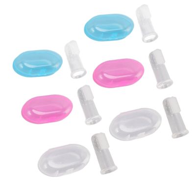 Baby Finger Toothbrush for Training Teething 6PCS Infant Finger Toothbrush Safe and Gentle Silicone Baby Toothbrush Set for Early Oral Hygiene Training