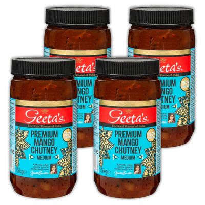 Geeta's Premium Mango Chutney 4x1.5kg