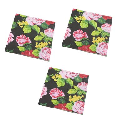 minkissy 3pcs Lifelike Floral Napkins 2-Layer Tissue Paper Perfect for Wedding Birthday Parties