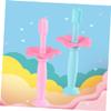 MAGICLULU 4pcs Silicone Toothbrush Manual Training Toothbrush Protective Baffle for Boy Girl Boys and Girls Soft Bristles for Oral Care and Brushing view 2