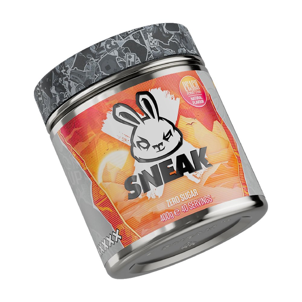 SNEAK Energy Drink Powder | Peach Iced Tea | No Sugar. No Nasties. Just Natural Caffeine, Focus-Boosting Nootropics | 40 Servings