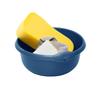 1 x Plastic Navy 10L Litre Round Washing Up Bowl Sink Tidy Organizer 36 CM Multipurpose Basin Mixing Washing Up Bowl Cleaning Tub Ideal for Home Sinks Kitchen view 3