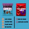 D*mn Good Mini Biscuits - Salted Double Chocolate Cookies - Vegan - Plant Based - Gluten Free - Dairy Free - Low Sugar - High Fibre - Delicious All Natural Snacks (12 Pack) view 3