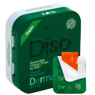 Diso Biotin Hair Growth Supplement | High Strength Dissolvable Strips | Vegan Alternative to Biotin Tablets & Gummies | Hair Loss, Skin & Nail Vitamins for Women & Men | 60 Days