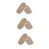 MAGICLULU 3pcs Heightening Half Insoles Invisibility Leather Inserts Forefoot Cushion Pad Cushioned Insoles for Men Shoe Pad Heelpiece Cushion S view 1