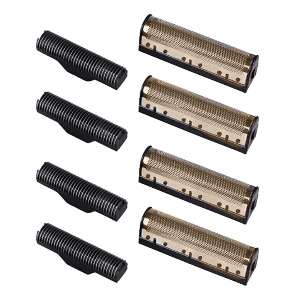 Fegtrty 2Set Clipper Blade for Km-1102 Clipper Electric Shaver Parts Net Gold