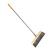 minkissy Bristle Broom for Hardwood Floors and Tile Surfaces Wooden Handle Soft Bristles for Kitchen Bathroom and Bedroom Cleaning view 1