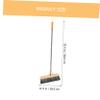 minkissy Bristle Broom for Hardwood Floors and Tile Surfaces Wooden Handle Soft Bristles for Kitchen Bathroom and Bedroom Cleaning view 4