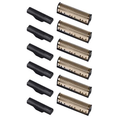 Fegtrty 3Set Clipper Blade for Km-1102 Clipper Electric Shaver Parts Net Gold