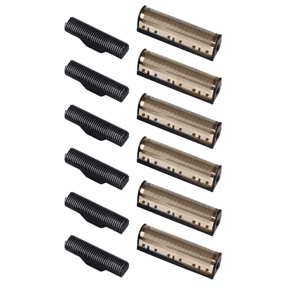 Fegtrty 3Set Clipper Blade for Km-1102 Clipper Electric Shaver Parts Net Gold
