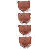 Beavorty 4pcs Wooden Scalp Massage Comb Scalp Scrubber for Shower Hair Exfoliator Shampoo Massager Convenient Hair Comb view 1