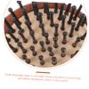 Beavorty 4pcs Wooden Scalp Massage Comb Scalp Scrubber for Shower Hair Exfoliator Shampoo Massager Convenient Hair Comb view 2
