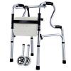 Aluminum Rolling Walker with Seat & 2 Wheels, Fold Up Adjustable Height Rollator Walker for Seniors/Adults, Lightweight Step Assist Hello view 1