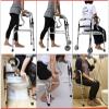 Aluminum Rolling Walker with Seat & 2 Wheels, Fold Up Adjustable Height Rollator Walker for Seniors/Adults, Lightweight Step Assist Hello view 3