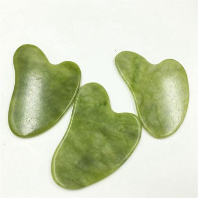 1/5/10PC Natural Crystal Jade Stone Facial Body Guasha Massage Scraper Massager Thumb Shape Gua Sha Board Face Eye Care SPA Tool xiaguolingsm (Color : 10pcs)
