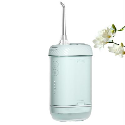 Portable Dental Irrigator, Dental Water Flosser, Professional Oral Water Flosser, 180ml Dental Oral Irrigator, IPX7 Waterproof / 4 ModesSuitable for Travel and Home ( Color : Gray , Size : 7*5*14cm )