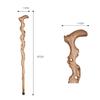 Walking Stick for rollator Wooden Walking Cane Stick, Old Man Walker, Anti-Slip Walking Rod Solid Wood Crutches for Men Hiking (Wood Color) Folding crutcheswooden beautiful scenery view 4