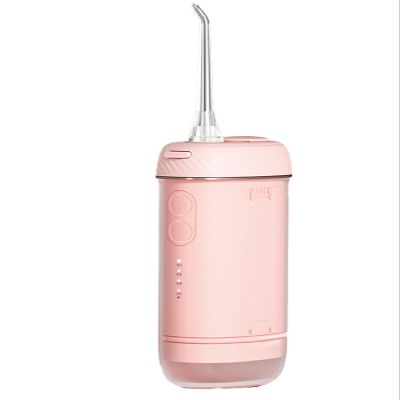 Portable Dental Irrigator, Dental Water Flosser, Professional Oral Water Flosser, 180ml Dental Oral Irrigator, IPX7 Waterproof / 4 ModesSuitable for Travel and Home ( Color : Pink , Size : 7*5*14cm )