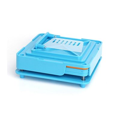 1Pcs Capsule Filling Machine Manual 100 Holes Empty Capsule Filler, Filling Tool Capsule Maker for Size 0# (Blue)