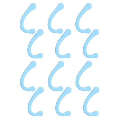 6-Pair Silicone Ear Saver & Mouth Muffle Ear Protector with Ear Strap Pad for Comfortable Daily Use (Blue)