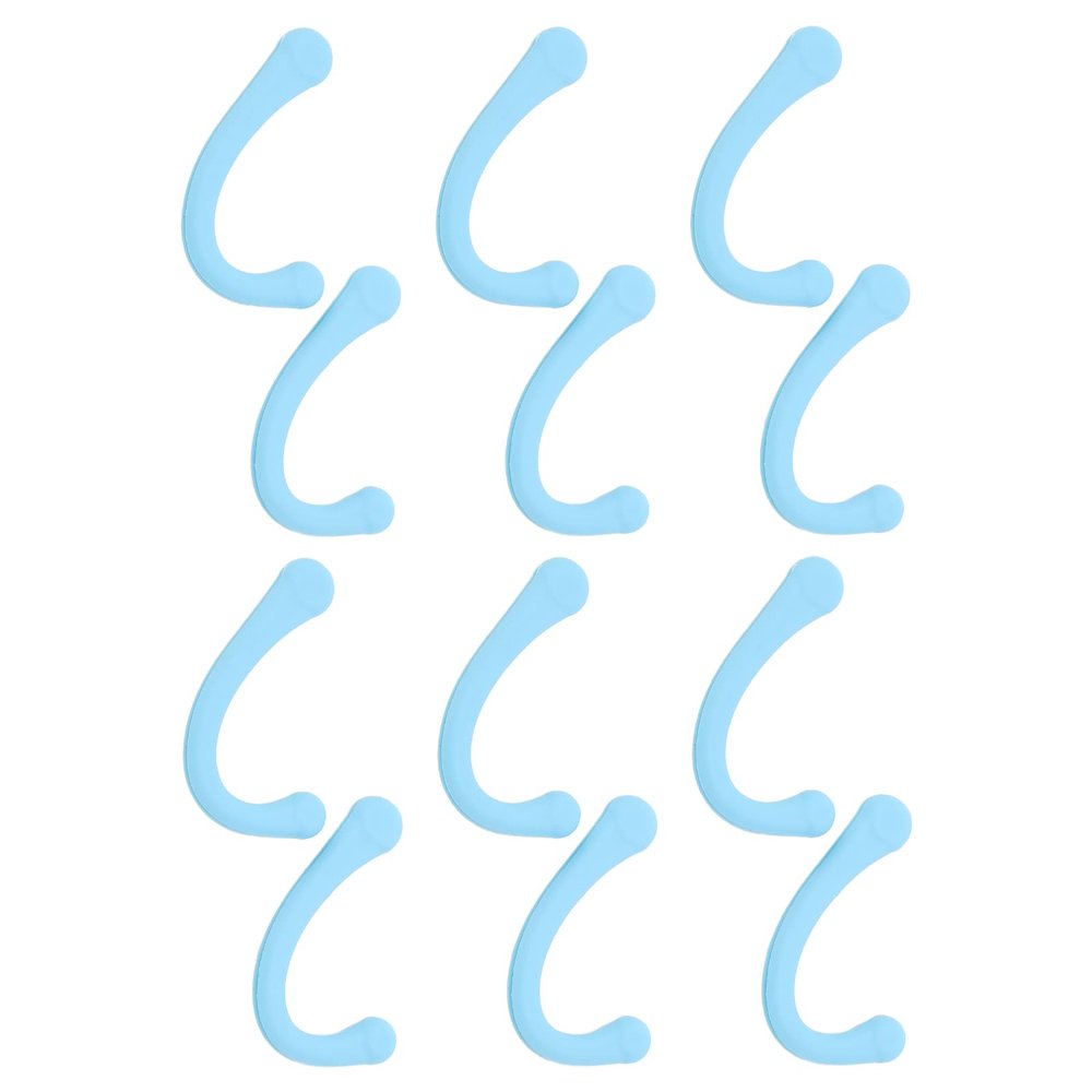 6-Pair Silicone Ear Saver & Mouth Muffle Ear Protector with Ear Strap Pad for Comfortable Daily Use (Blue)