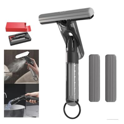 Mini Spray Mop for Countertop Cleaning,Portable Wet and Dry Desktop Cleaning Mini Mop,Semi-Automatic Cleaning Desktop Mini Mop, Quickie Sponge Mop,Self-Squeeze Sponge Mops (1 Set+Cotton Head*2pcs)