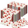 100Pcs Red Poppy Flowers Napkins Floral Napkins Paper Guest Napkin Disposable Guest Towels Wedding Napkin for Kitchen,Birthday Flowers Party Supplies view 1