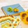 100Pcs Sunflower Paper Guest Napkins Disposable Dinner Napkins,Party Napkins Guest Towels Wedding Napkins for Kitchen,Birthday Party view 3