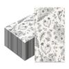100Pcs Wild Flowers Paper Guest Napkins Disposable Dinner Napkins,Party Napkins Guest Towels Wedding Napkins for Kitchen,Birthday Party view 1
