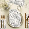 100Pcs Wild Flowers Paper Guest Napkins Disposable Dinner Napkins,Party Napkins Guest Towels Wedding Napkins for Kitchen,Birthday Party view 3